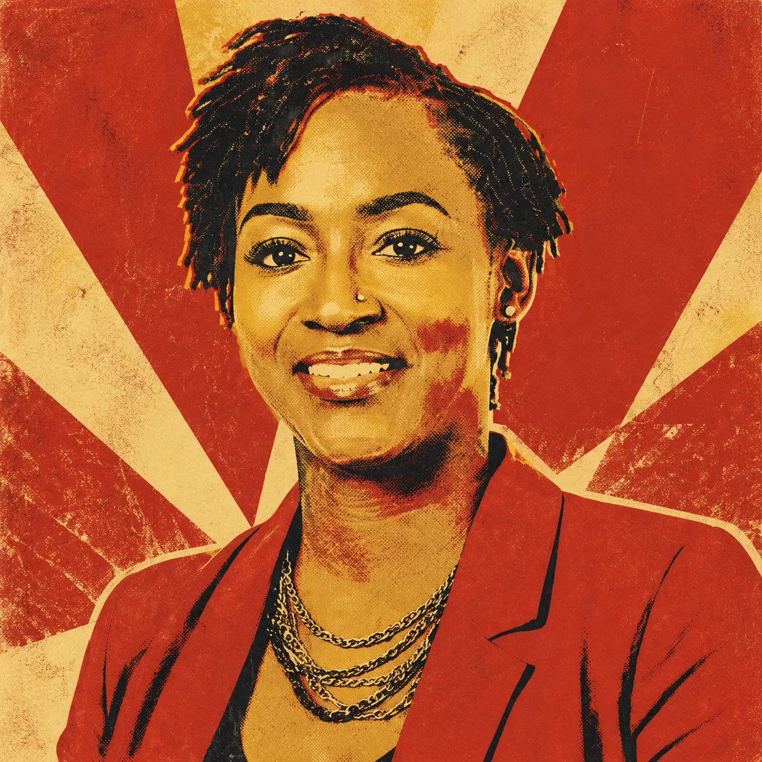 Poster-style portrait of Florida Senate nominee Angie Nixon
