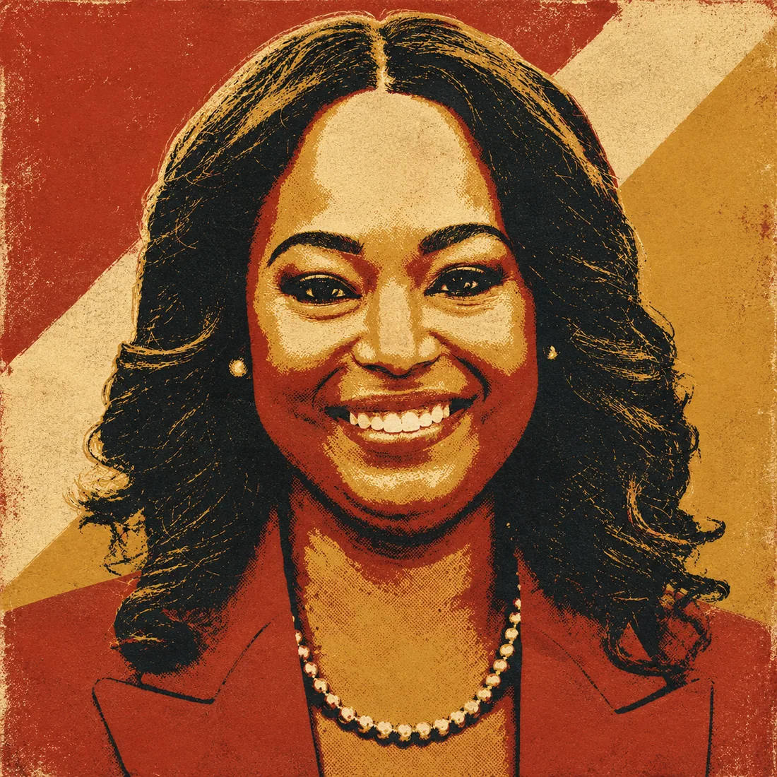 Poster-style portrait of Janeese Lewis George